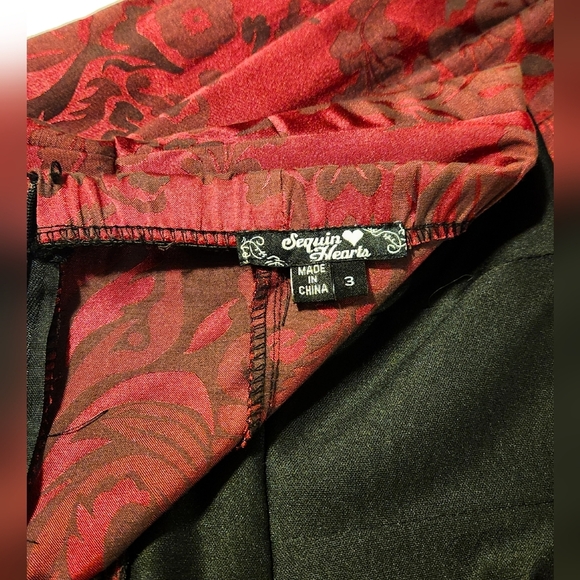 Sequin Hearts Strapless Mini Dress with Black Detail - Picture 9 of 9